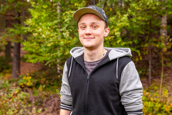 Elev på Skogsgymnasiet