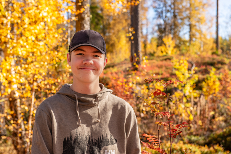 Gabriel Backlund, elev på Naturvårdsgymnasiet.