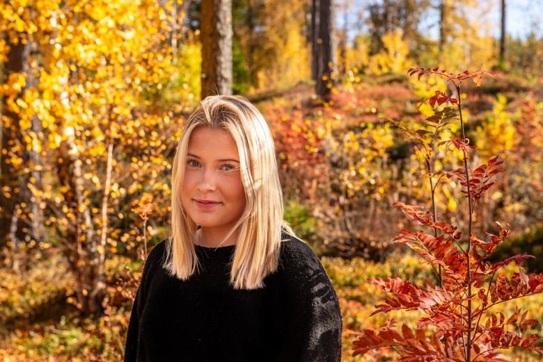 Thilde Dellsand, elev på Jaktgymnasiet.